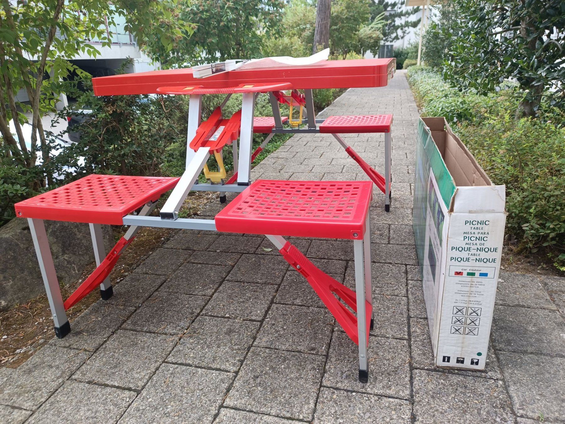 Tavoli: Campingtisch / Picknicktisch im Koffer – Usato da Steinhausen venduto da hschaefer