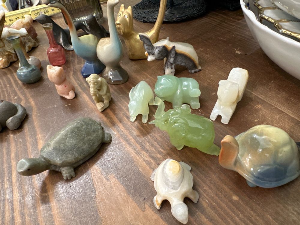 Abaodam 9-teiliges Set Holzfiguren Tierpuppen - Finger- Und Dekorationsspielzeug