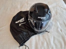 "Nolan N87 Motorradhelm schwarz glänzend Grösse M inkl. Sack