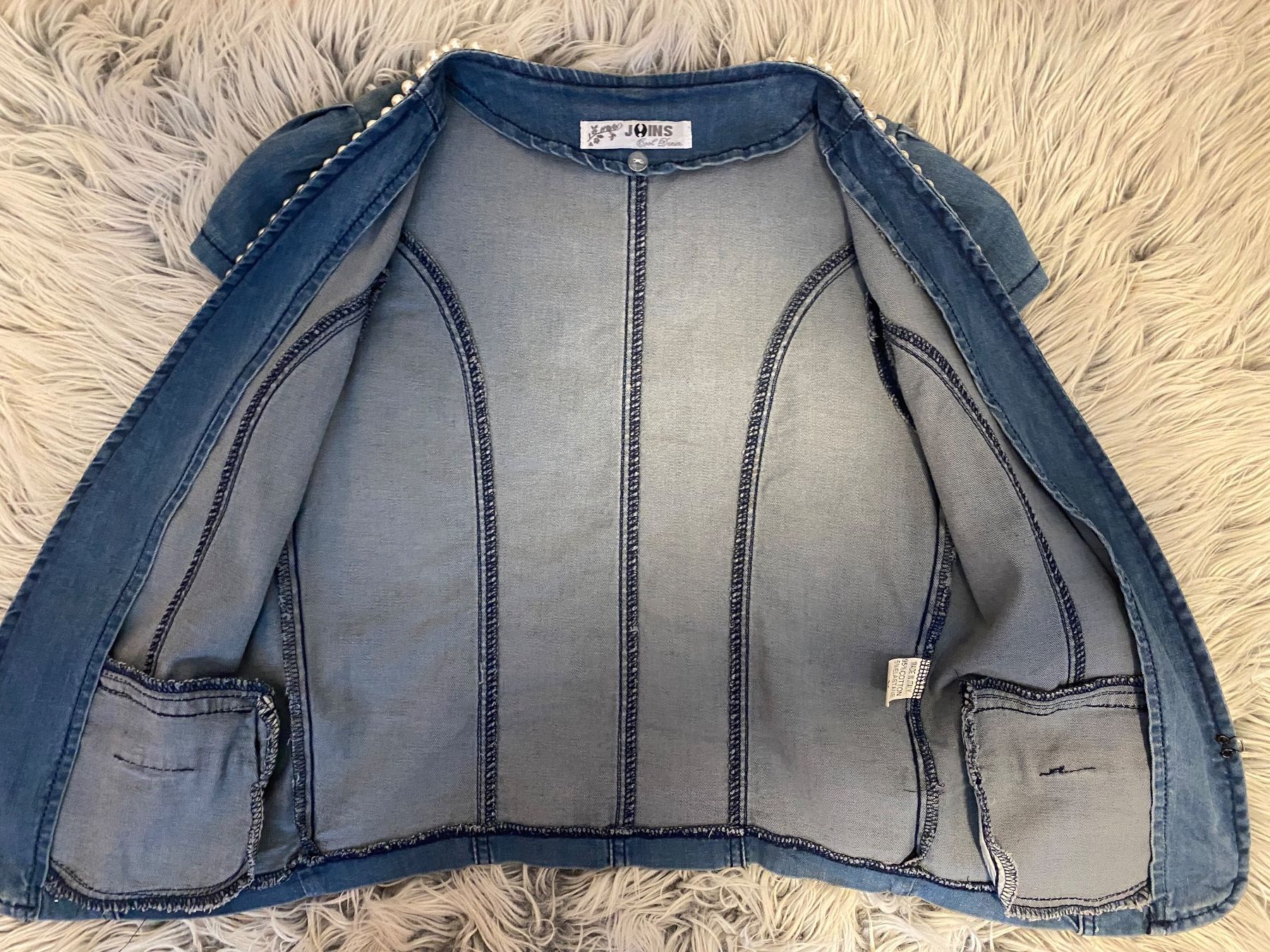 Gilet & Giacche senza maniche: Jeans Gilet mit Perlen – Usato da Vezia venduto da luce2011 3