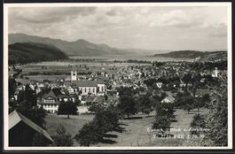 Uznach, Blick zum Zürichsee, Ortsansich