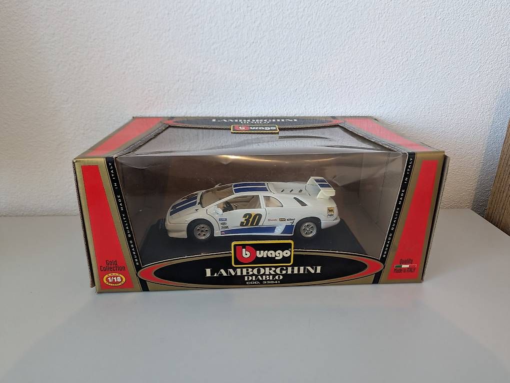 Bburago Modellini d'auto: Burago Lamborghini Diablo weiss 1:18 CoD: 33841 – Usato da Trachslau venduto da Mani023