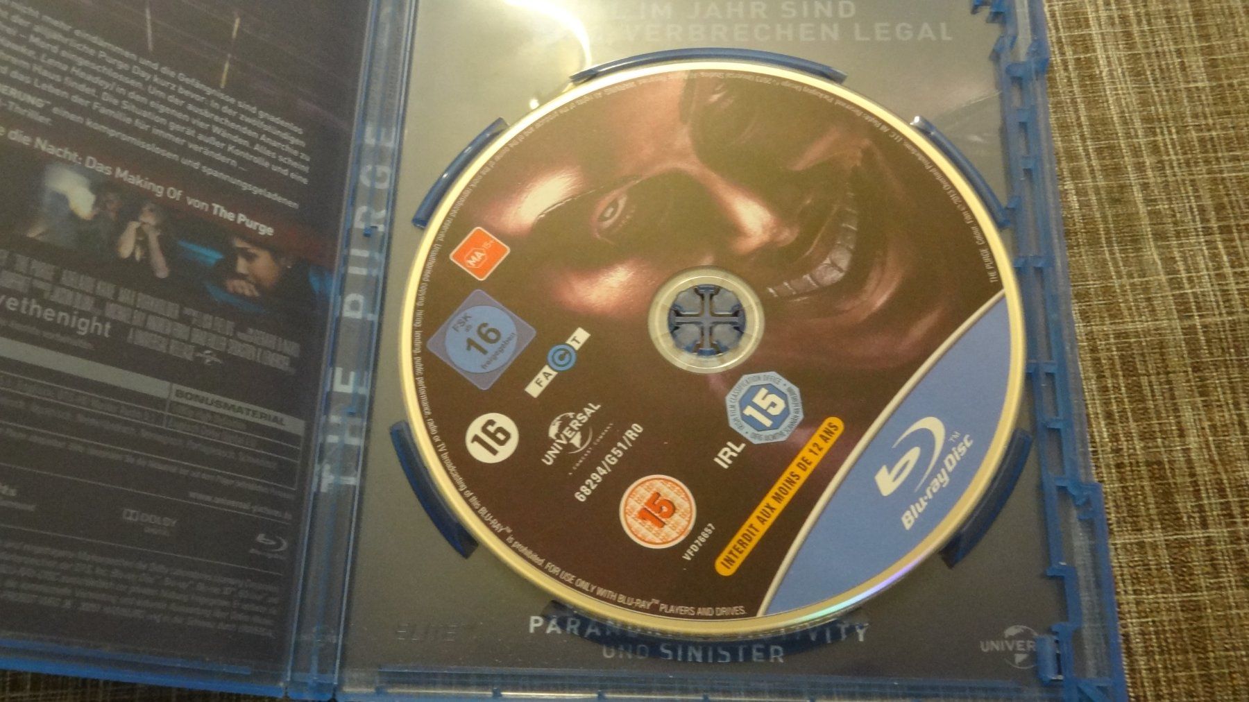 Tutti i DVDs: The Purge - Die Säuberung BLUL-RAY – Usato da Olten venduto da Disc-Verkauf 1