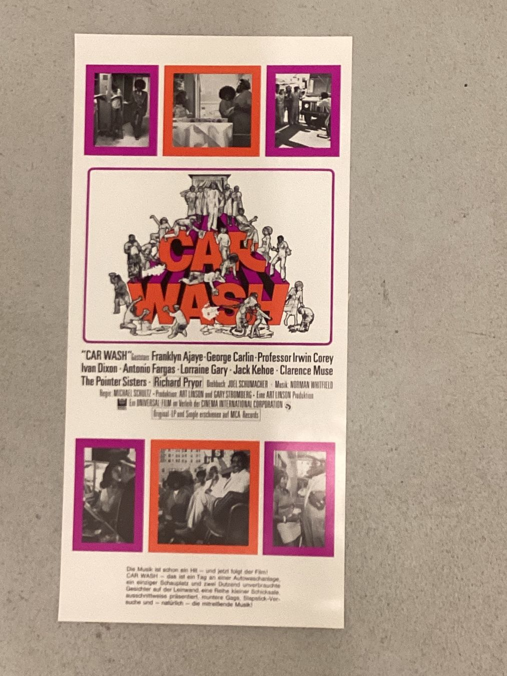 Poster & Bilder: Promoplakat Car Wash – Gebraucht aus Gutenswil von Hamzian
