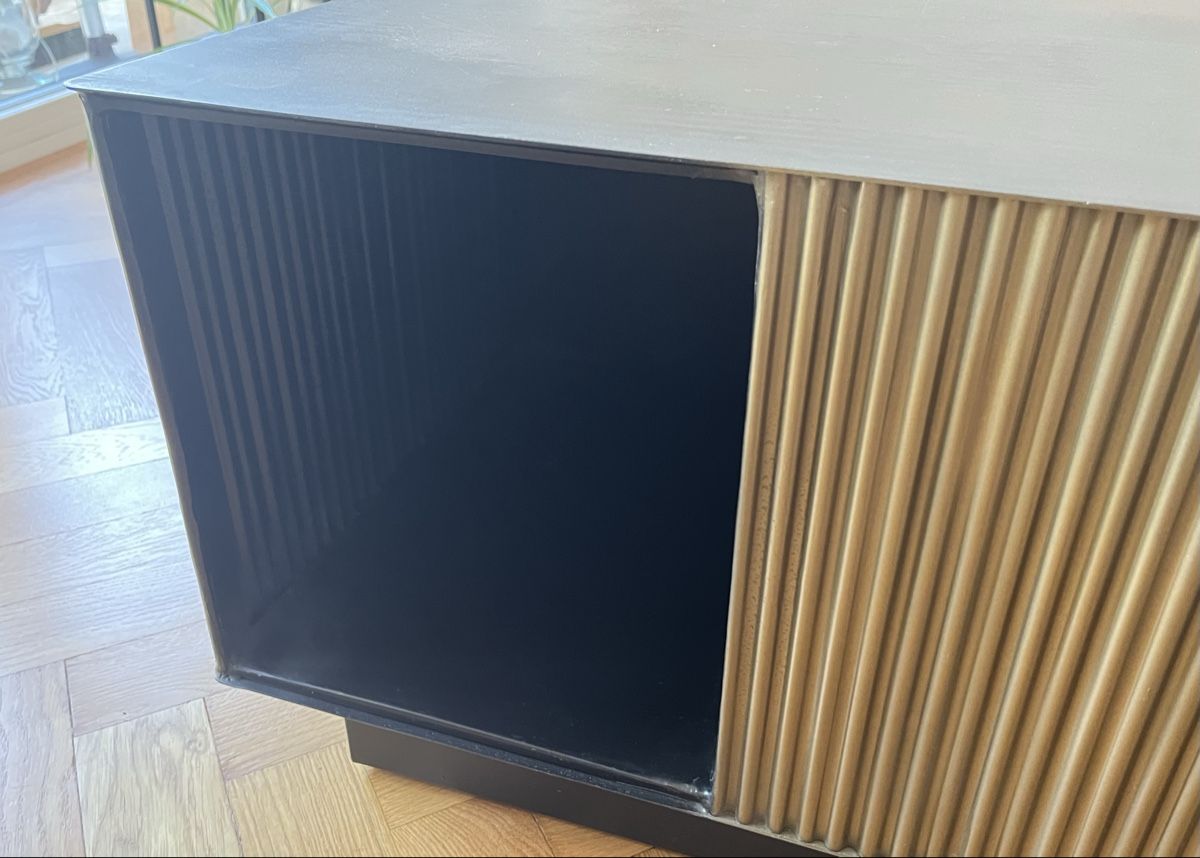 Maisons du monde Tavoli: Table basse en métal ondulé – Usato da Lausanne venduto da picola29 7