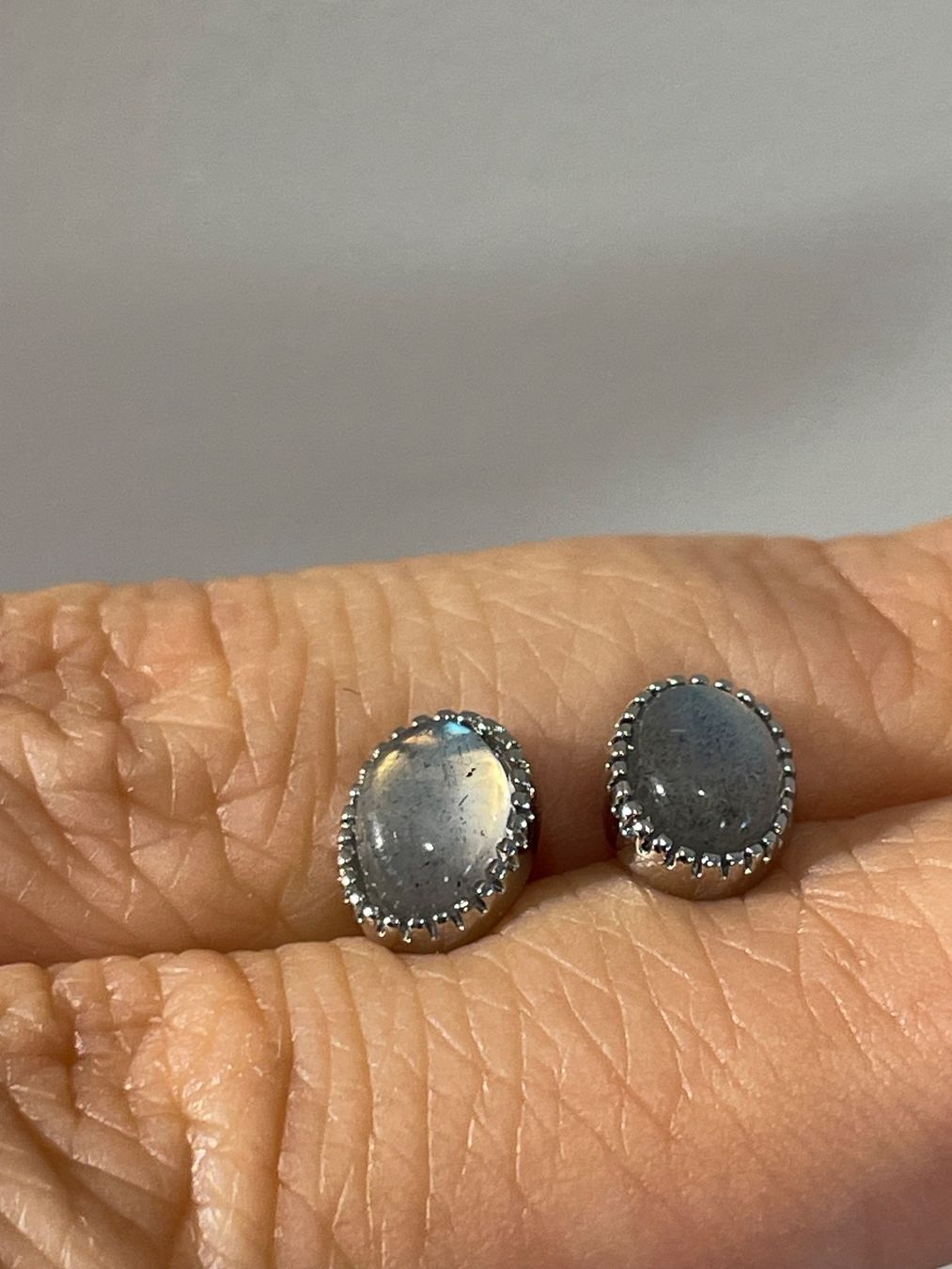 Boucles d'oreille: S925 Stift, Labradorit-Ohrstecker, Edelstein-Ohrringe – Neuf avec emballage d'origine à Schiers par sisikristall 2
