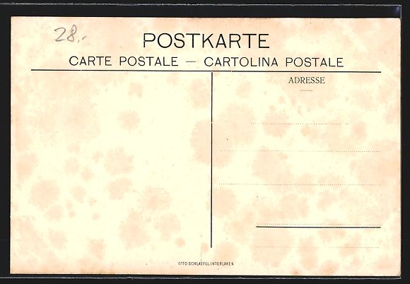 Cartoline postali: Interlaken, Blick auf Terminus Hotel Bah – Usato da Berlin venduto da bartko-reher 1