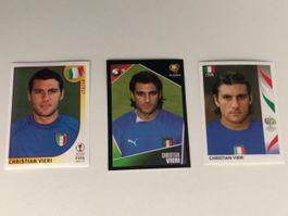 3er Sticker-Set Vieri – 🇮🇹 Italien - WM 02 & EM 04 & WM 06