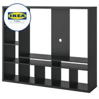 IKEA LAPPLAND TV-Möbel 183x39x147 Schwarzbraun 30285153
