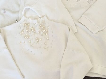 PULLOVER PAKET-WEISS-3STÜCK-GR.M/L-WIE NEU