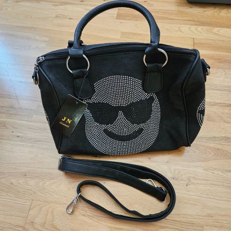 Handtasche JN Gianni mit Strass-Motiv neu mit Etikett