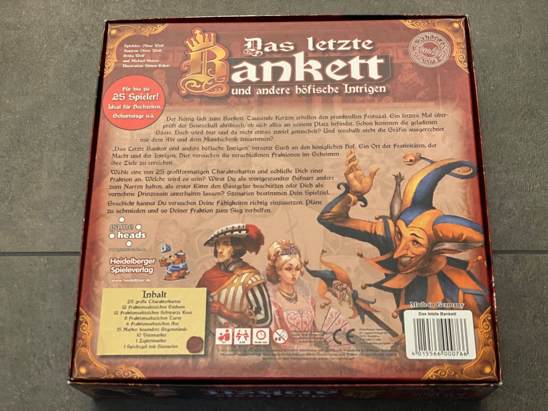 Giochi: DAS LETZTE BANKETT - Partyspiel – Usato da Au (ZH) venduto da Thanks 1