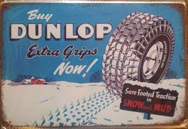 NEU/OVP: Dunlop Auto Garage Tankstelle Blechschild Plakat