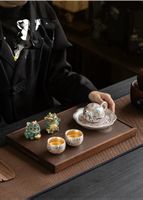 Dunhuang-Porzellan-Tee-Set – für 2 Personen mit 2 Teetierche