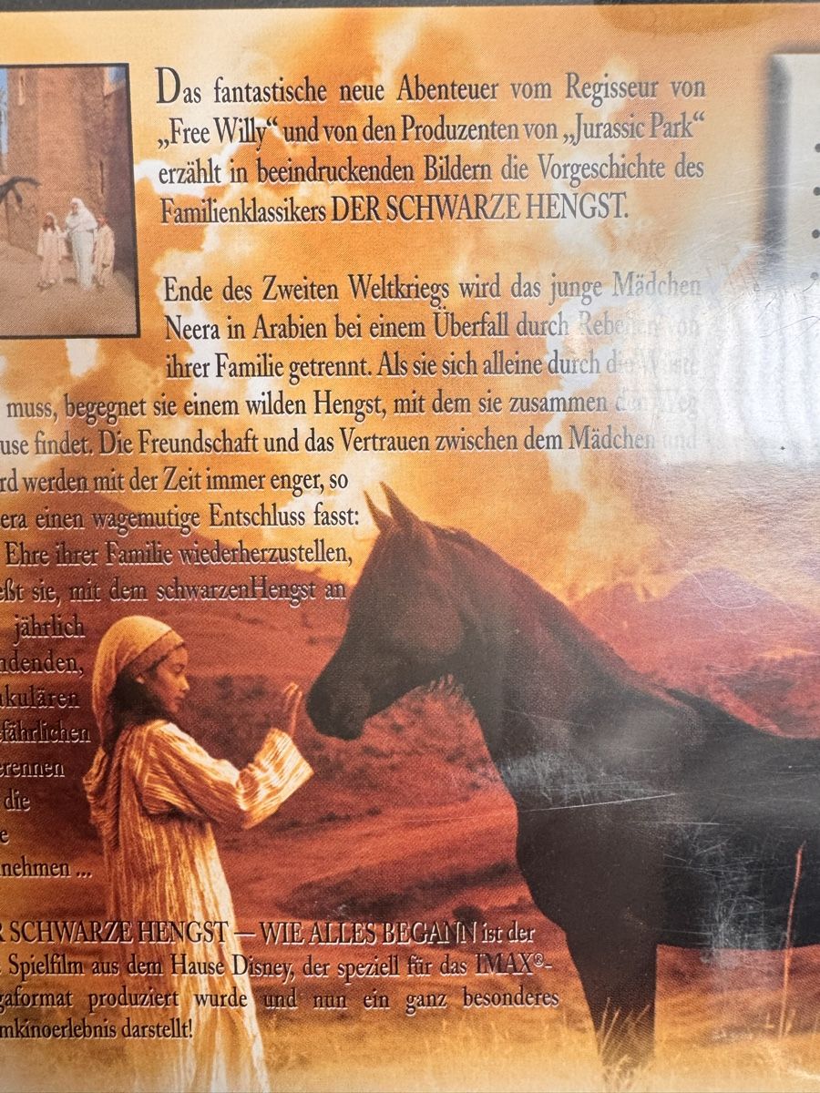 Tutti i DVDs: Der schwarze Hengst DVD Pferdefilm – Usato da Emmenbrücke venduto da Steipler 2