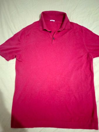 Neues Poloshirt Malo Feinste Baumwolle Rot 50 M L Slim Fit