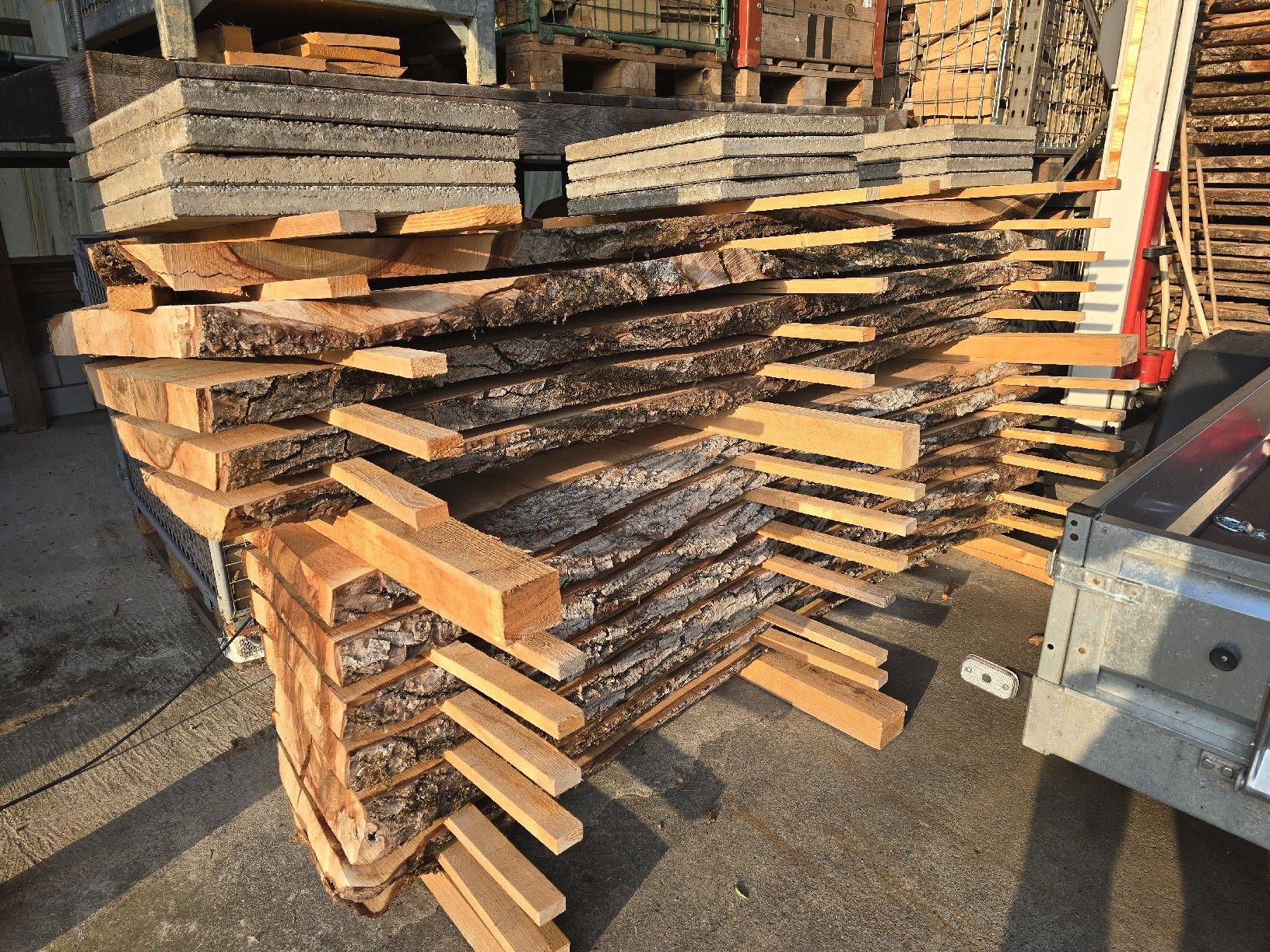 Holzartikel: Nussbaumbretter 2 Stämme  – Neu (gemäss Beschreibung) aus Ramsei von Waelchris