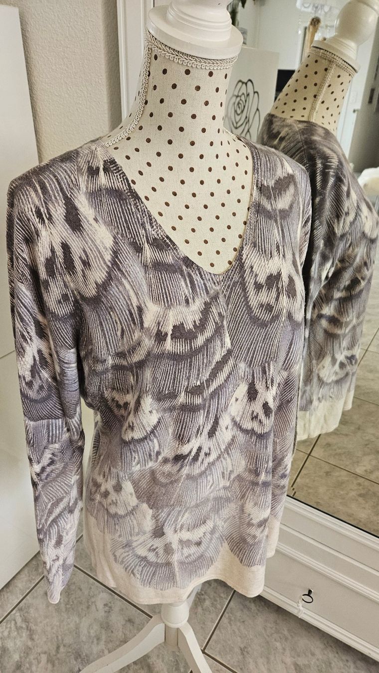 Maglioni & Felpe: Schöner Damenpullover mit Muster, Grösse 42 Wolle/Viskose – Usato da Gossau ZH venduto da fashiontwo 5