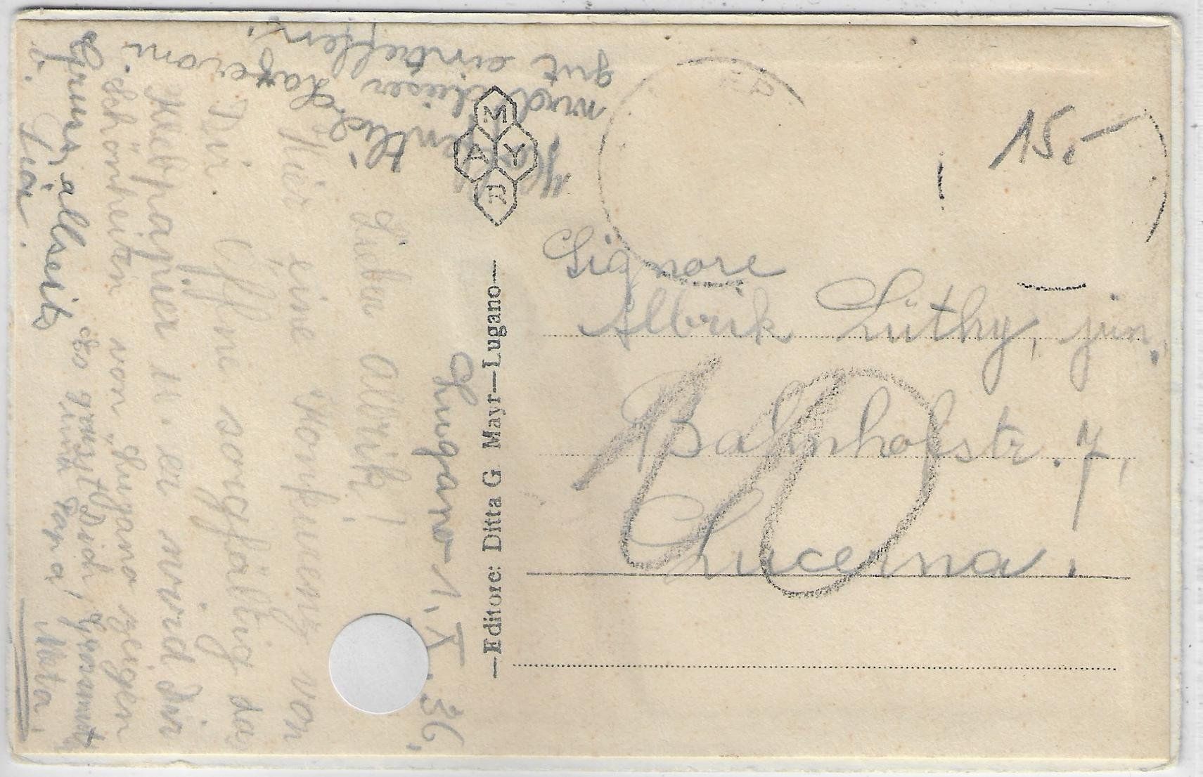 Cartes postales: Gruss aus Lugano - Leporello-Litho – D'occasion à Ettingen par Kartenplanet 1