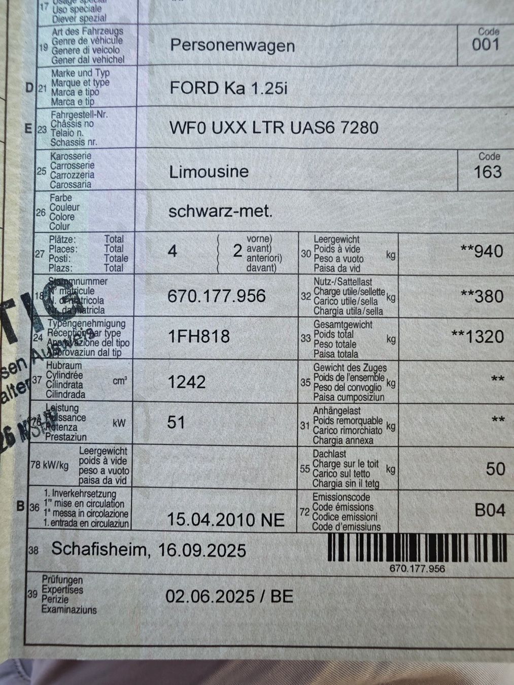 Ford Automobili: Ford Ka 1.25i Individual mit MFK – Usato da Oftringen venduto da loco_f 4