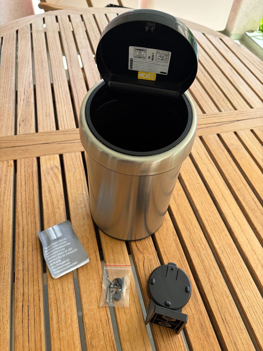 Brabantia Cestini per rifiuti: Brabantia Badezimmer 3 L Touch Bin – Usato da Adliswil venduto da gbehets 1