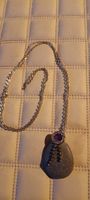 Unique "Common" Stone Pendant Necklace with Purple "zirconia