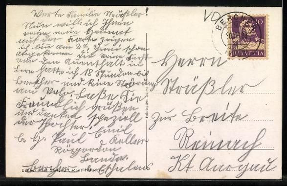 Cartoline postali: AK Bercher, Vue Générale – Usato da Berlin venduto da bartko-reher 1