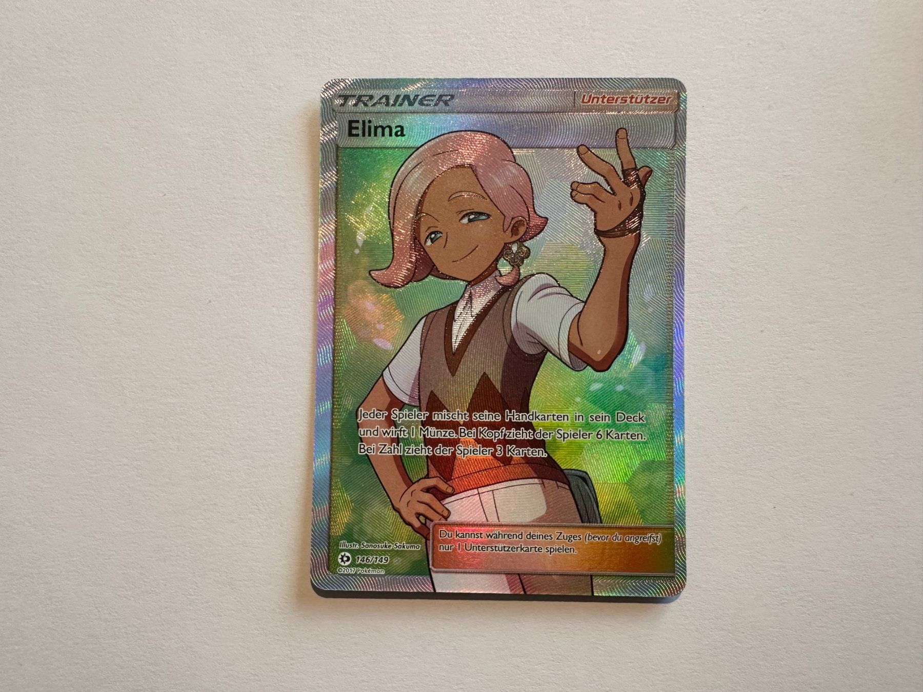 Pokémon Carte collezionabili: Elima Sonne & Mond Base S&M Trainer Fullart DE – Usato da Hagendorn venduto da Pokecollectorch 1