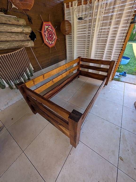 Sedie a sdraio: Bett / Lounge / Sofa - aus Echtholz!! – Usato da Grüningen venduto da Troehrig 4