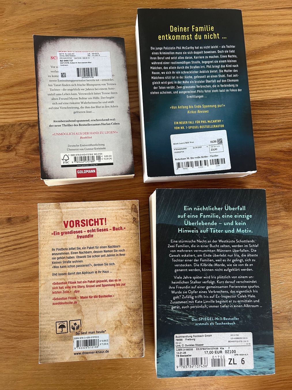 Libri: 4x Thriller, Bücherpaket – Usato da Leuzigen venduto da Zoey2014 1