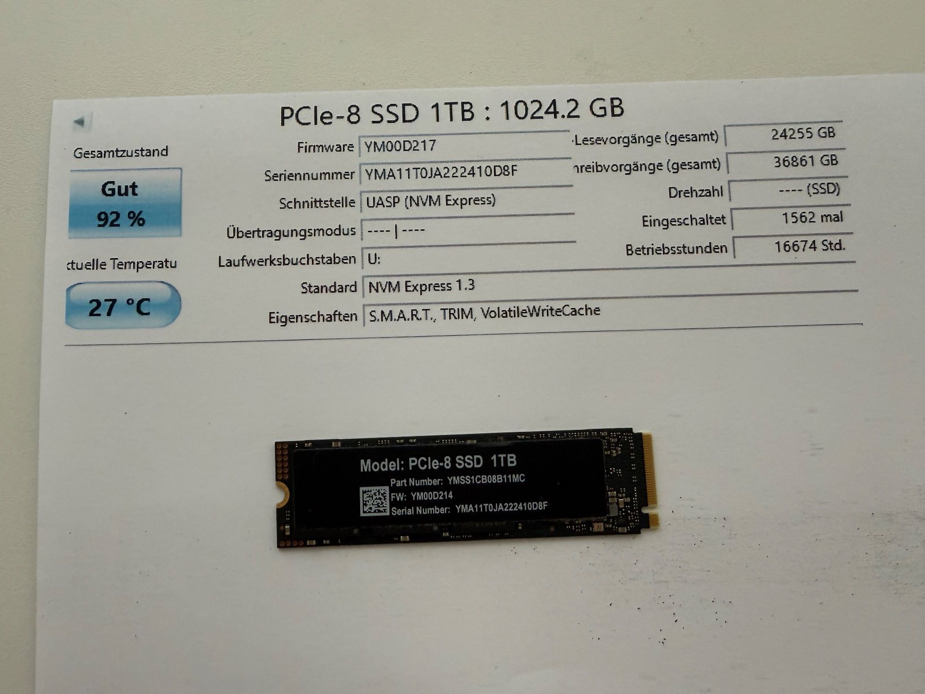 Disques durs: 1TB  SSD – D'occasion à Siebnen par icrservicesolutions