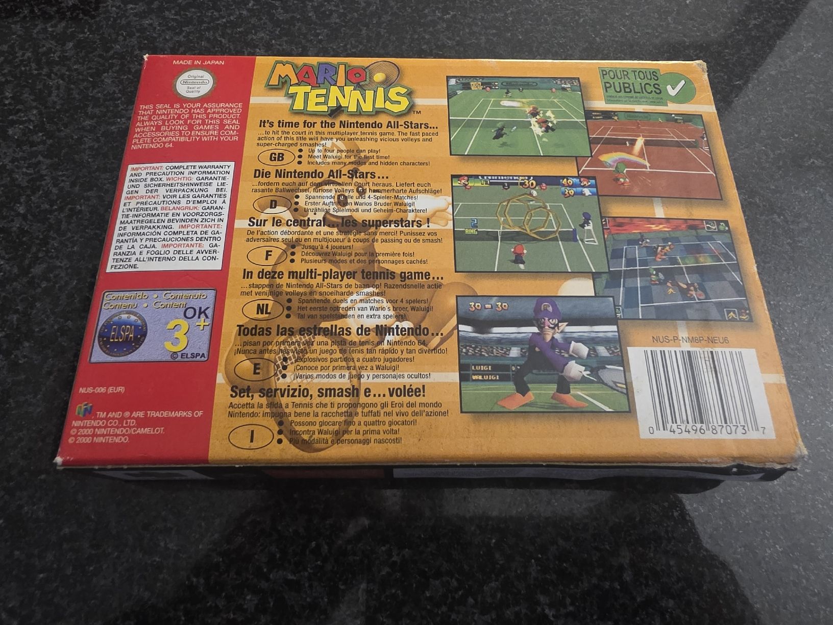 Jeux: Mario Tennis Nintendo 64 – D'occasion à Chavornay par Crash37 1