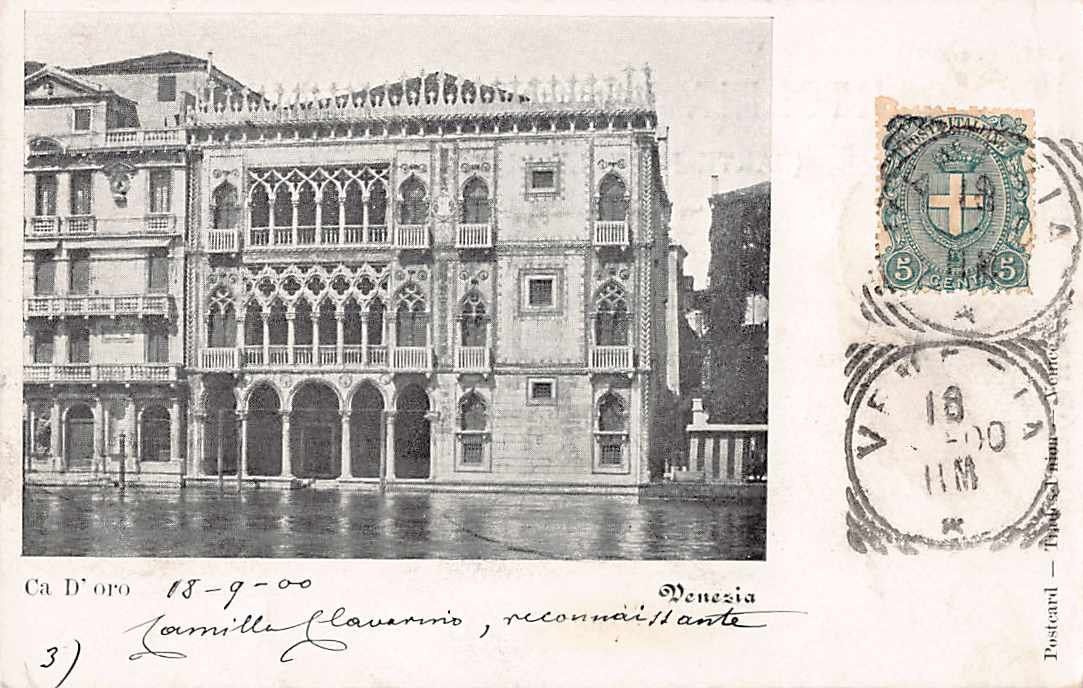 Ansichtskarten: VENEZIA 1900 - alte Postkarte AUSTAXIERT – Gebraucht aus Winterthur von SchatzchischtliWinti