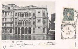VENEZIA 1900 - alte Postkarte AUSTAXIERT