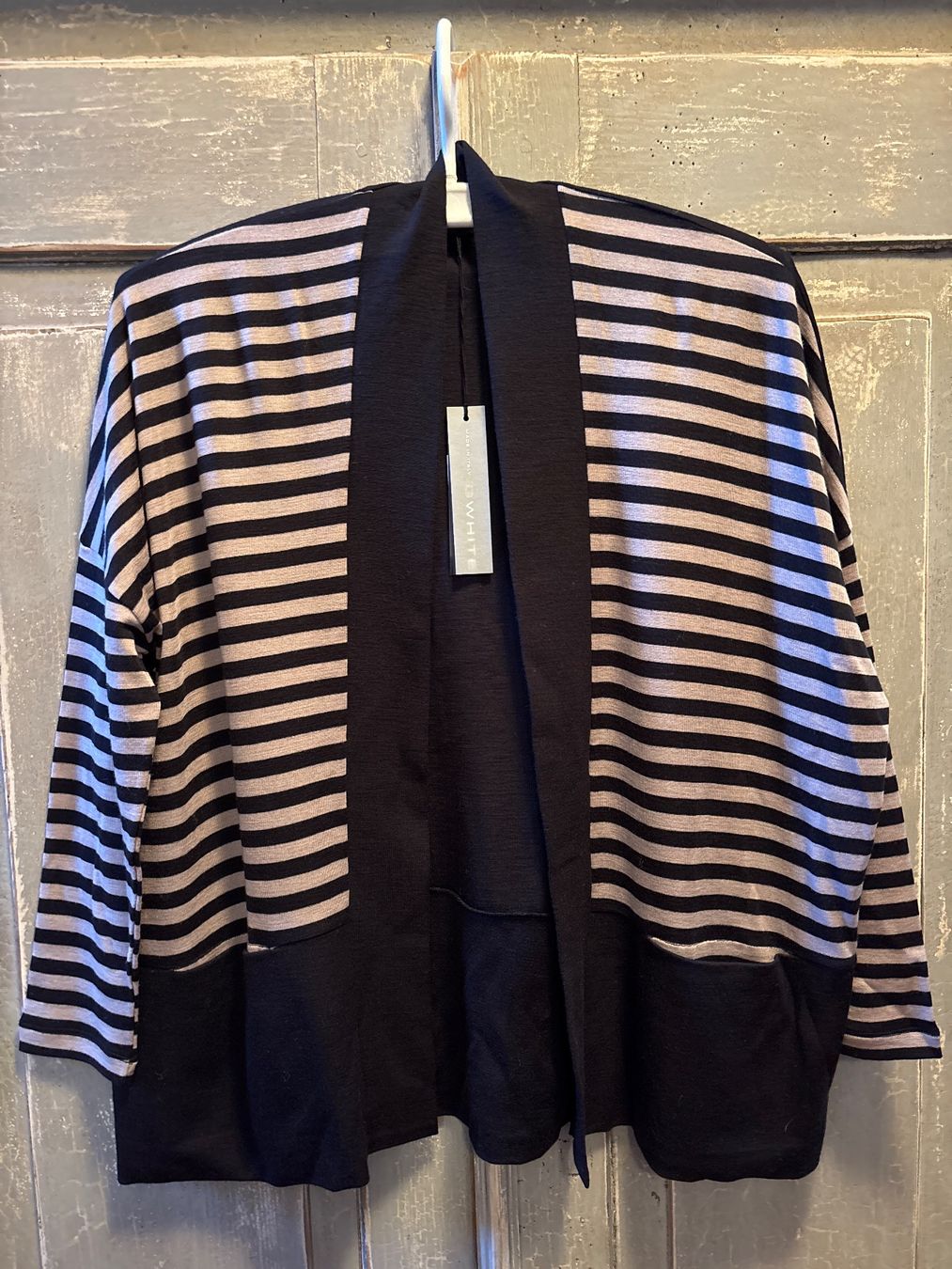 Giacche: G White . Cardigan Righe - riga nero-sabbia - 40/XS – Nuovo e nell'imballaggio originale da Besenbüren venduto da teluride89