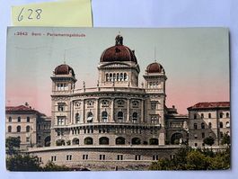 Alte Ansichtskarte Bern Parlamentsgebäude, 1912 mit Stempel