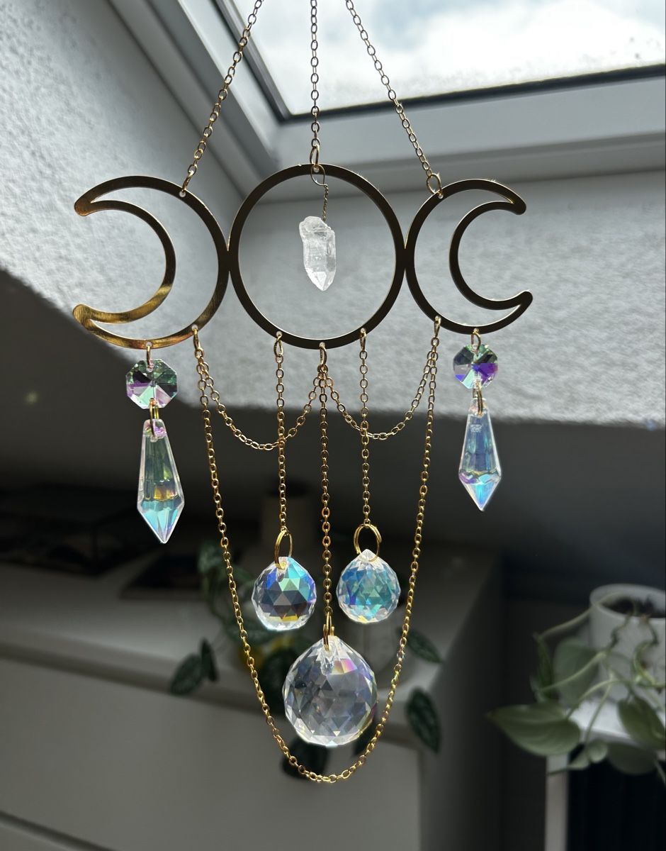 Tutte le decorazioni: Suncatcher Kristall Mond Deko Gold – Nuovo (secondo la descrizione) da Obfelden venduto da JackyRot 1