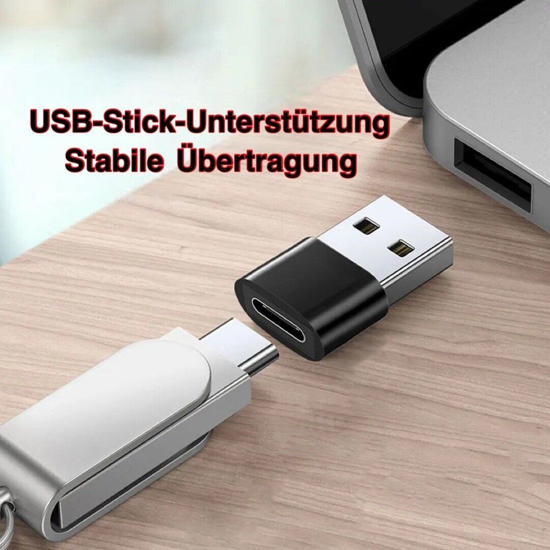 Unità & Adattatore: Adapter Stecker Konverter USB C auf USB A iphone ipad schwar – Nuovo (secondo la descrizione) da Kirchdorf AG venduto da Restposten110 5
