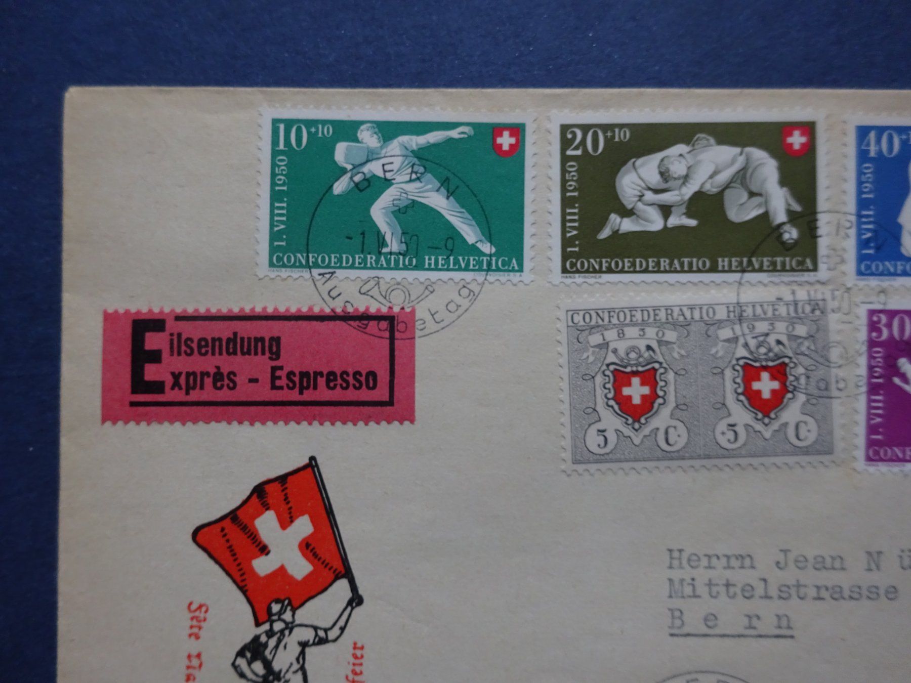 Alle Briefmarken: 1950 Pro Patria FDC – Gebraucht aus Appenzell-Steinegg von adi1975 6