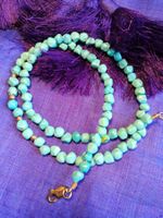 Feine sommerliche und echte Türkiskette Collier