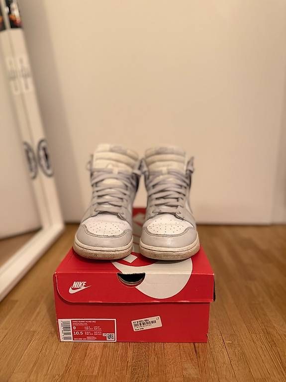 Nike Scarpe da uomo: Nike Dunk High Retro White Vast Grey – Usato da Bussigny venduto da jam_kd2f