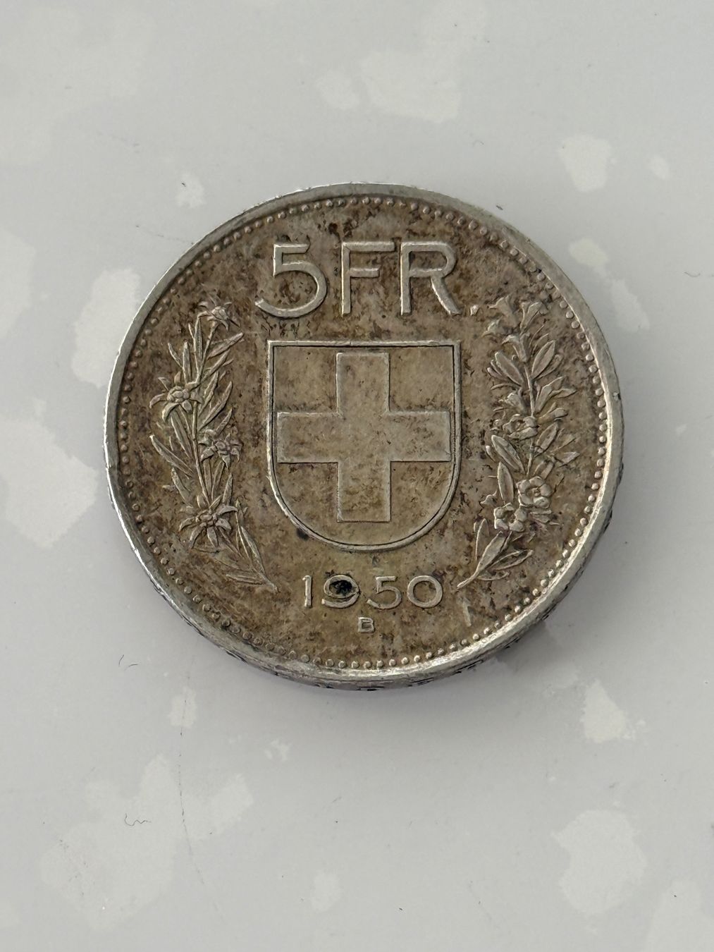 Tutti le monete: 5 Franken 1950  Rar – Usato da Wallisellen venduto da SWISS_SILVER1 1
