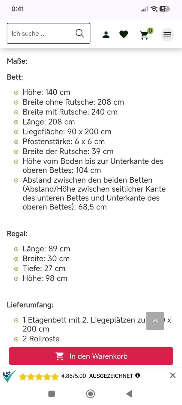 Letti: Hüttenbett / Etagenbett – Usato da Buchs AG venduto da nilya04 2