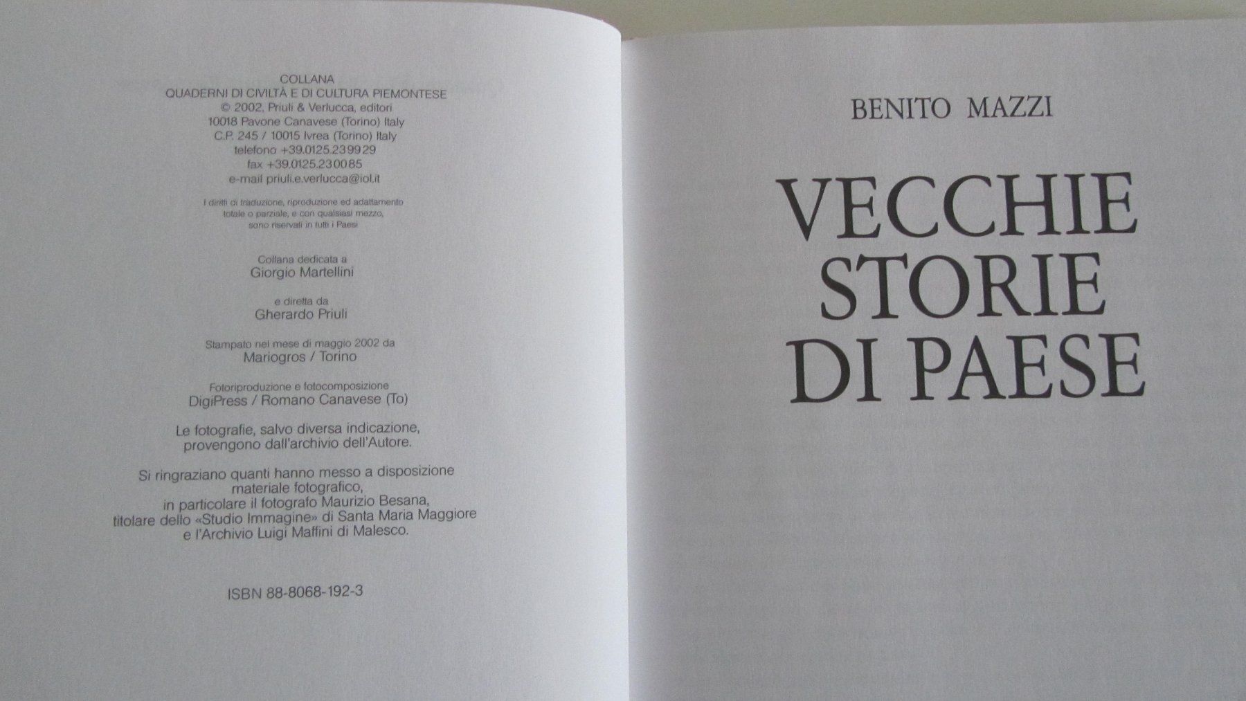 Libri: Vecchie Storie di Paese, Benito Mazzi – Usato da Locarno venduto da edn.vintage 3