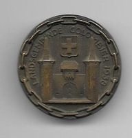 Abzeichen: LANDSGEMEINDE COLOMBIER 1938