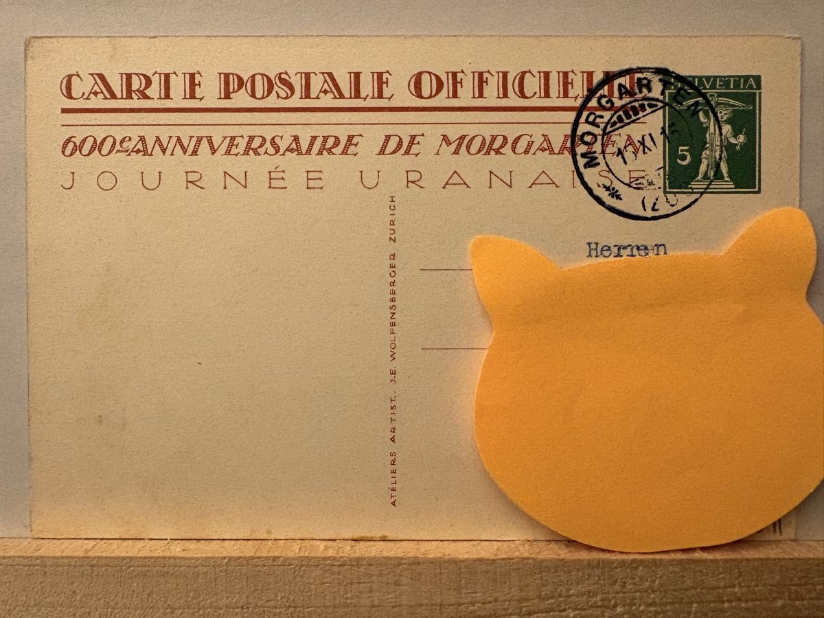 Cartes postales: AK von Am Morgarten 1915 – D'occasion à Rümlang par Kartenpost1 1