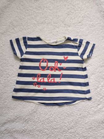 Schiesser T-Shirt Grösse 80 Baumwolle gestreift
