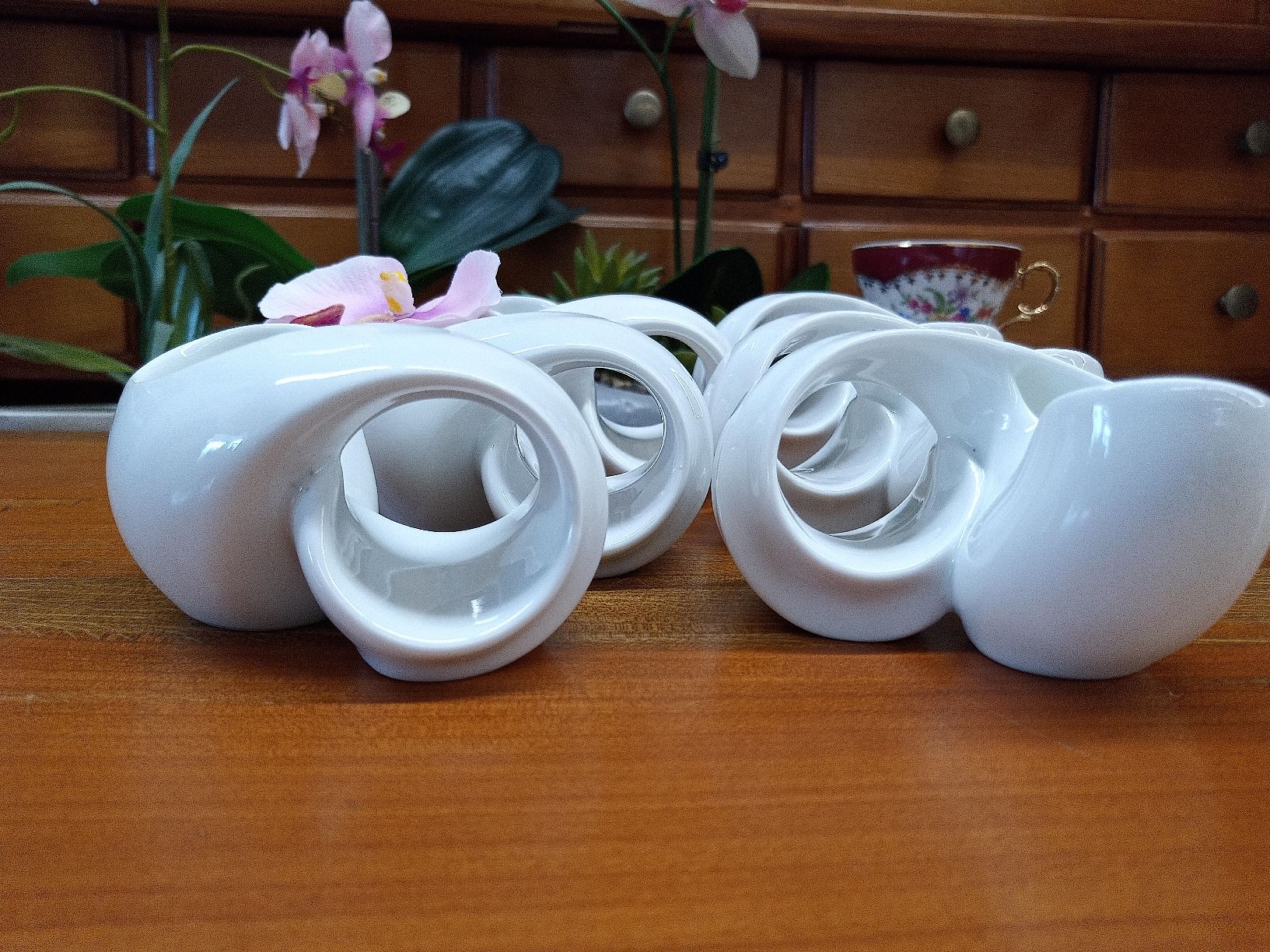 Sonstige Dekorationen & Accessoires: 6x Rosenthal Serviettenring mit Mini Vase – Gebraucht aus Reiden von Zofi-Brocki 2