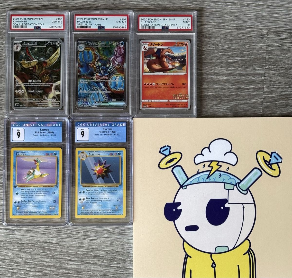Pokémon Carte collezionabili: Pokémon PSA und CGC Bundle - Charizard / Lapras 1st etc. – Nuovo (secondo la descrizione) da Rombach venduto da SIR_SHIRT