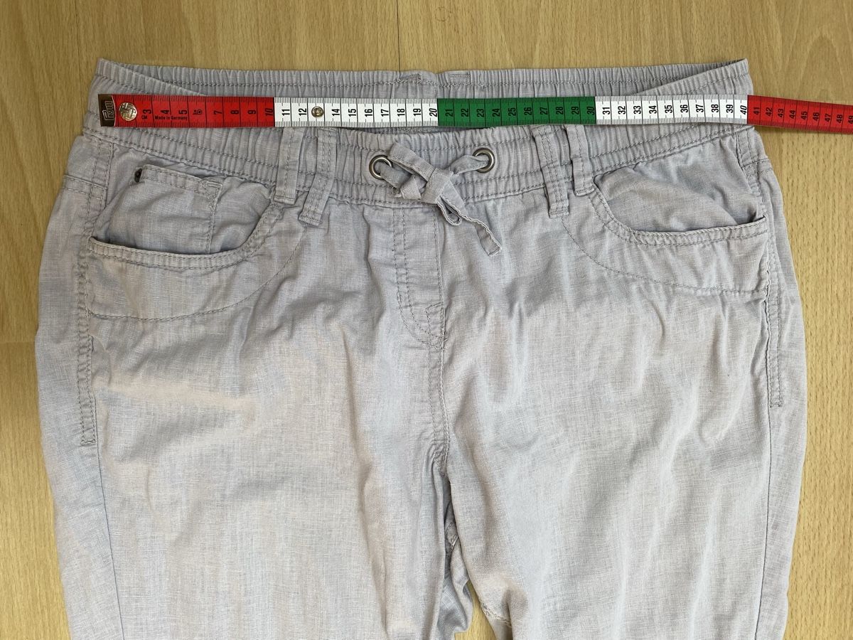 Promod Pantalons: Leinen Hose Sommer leicht grau Gr.38 – Neuf (Voir description) à Buochs par H16 4